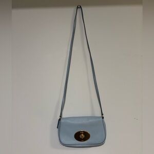 Coach small crossbody purse baby blue